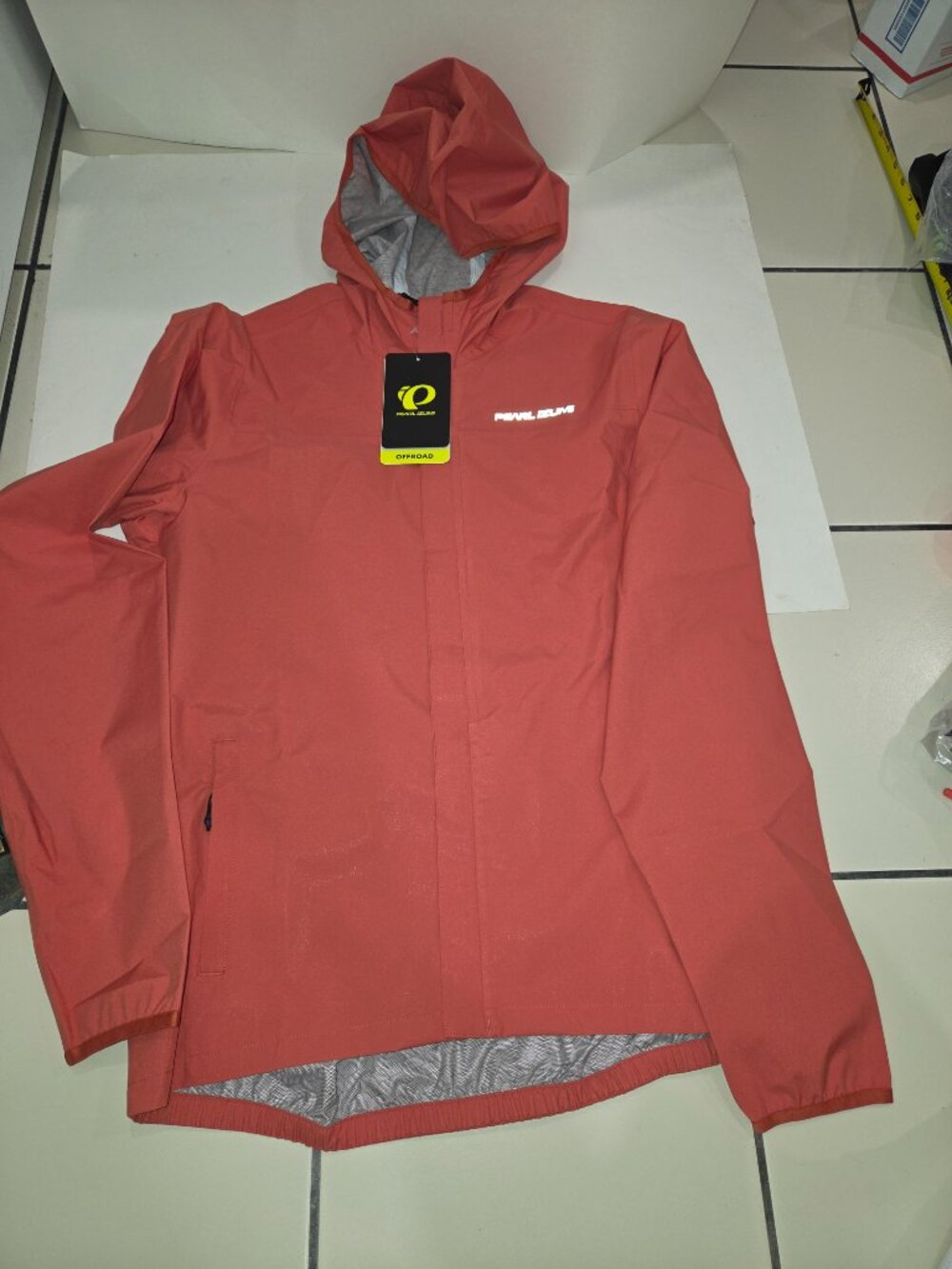 PEARL iZUMi Canyon 2.5L WXB Rain Jacket Men's Size Medium Adobe $150 New w/tags - Picture 4 of 11